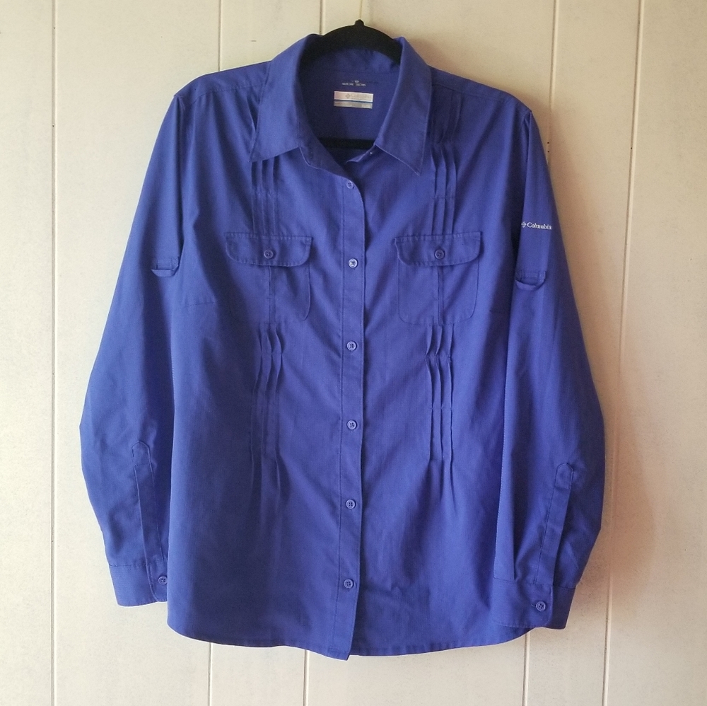 Columbia Blue Sun Protection Long Sleeve Top XL